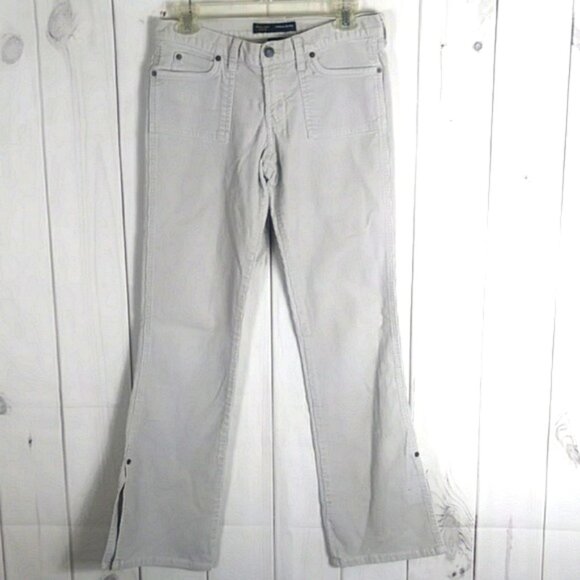 Y2K  Abercrombie & Fitch LIGHT ACADEMIA C orduroy Pant Size 4 - Picture 1 of 13